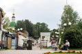 August 28, 2020, Russia, Vladimir, geogievskaya street with people